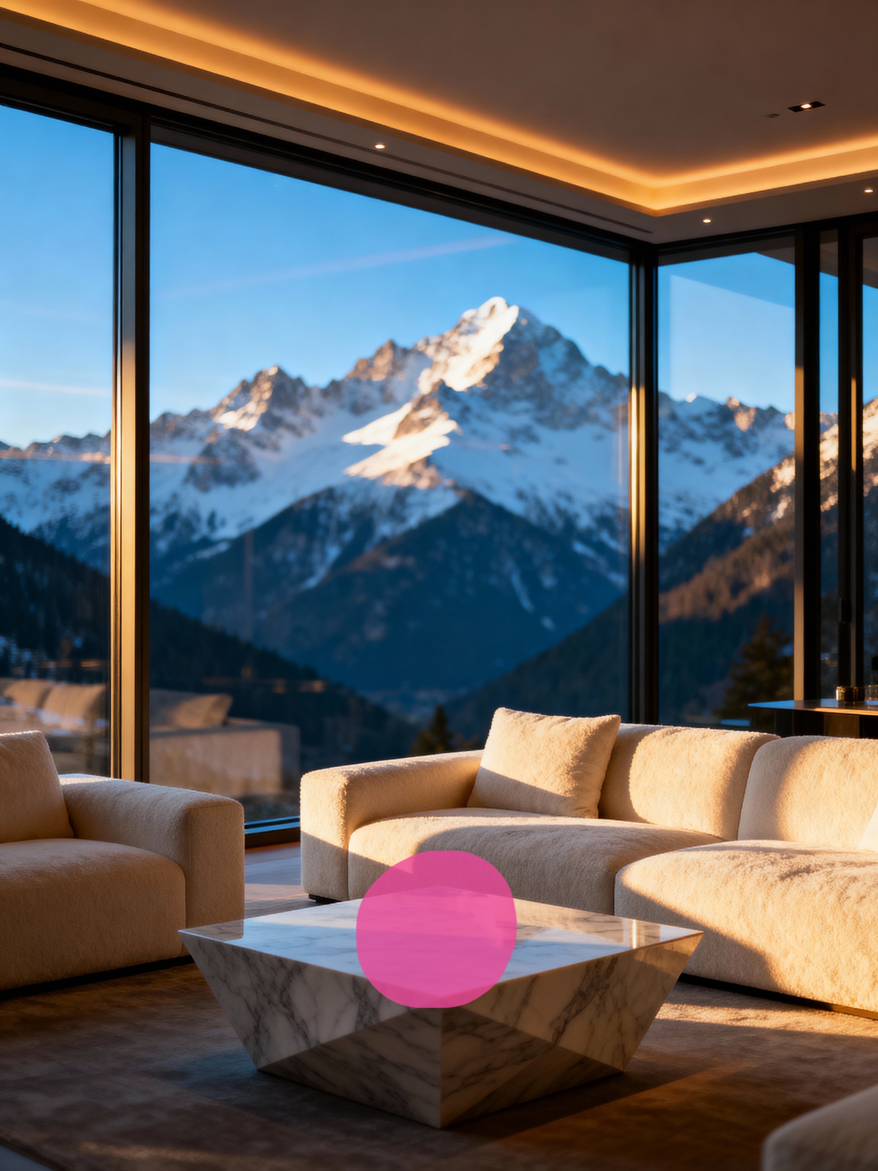 Inpainting mask showing selected area