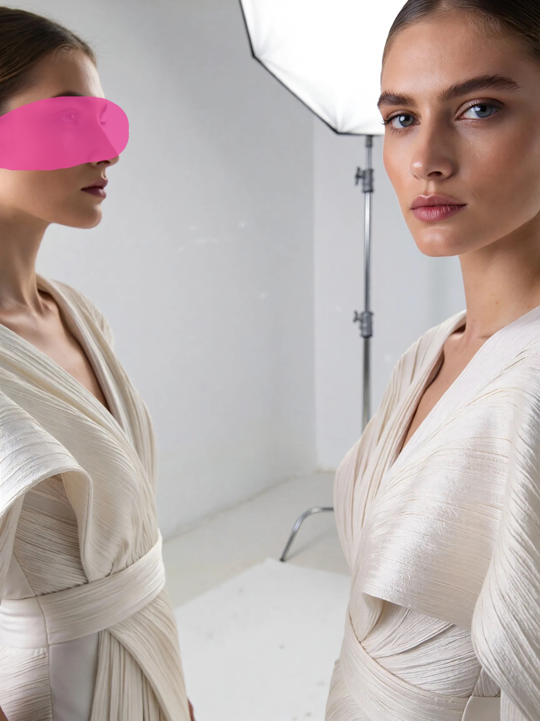 Mask showing area to replace