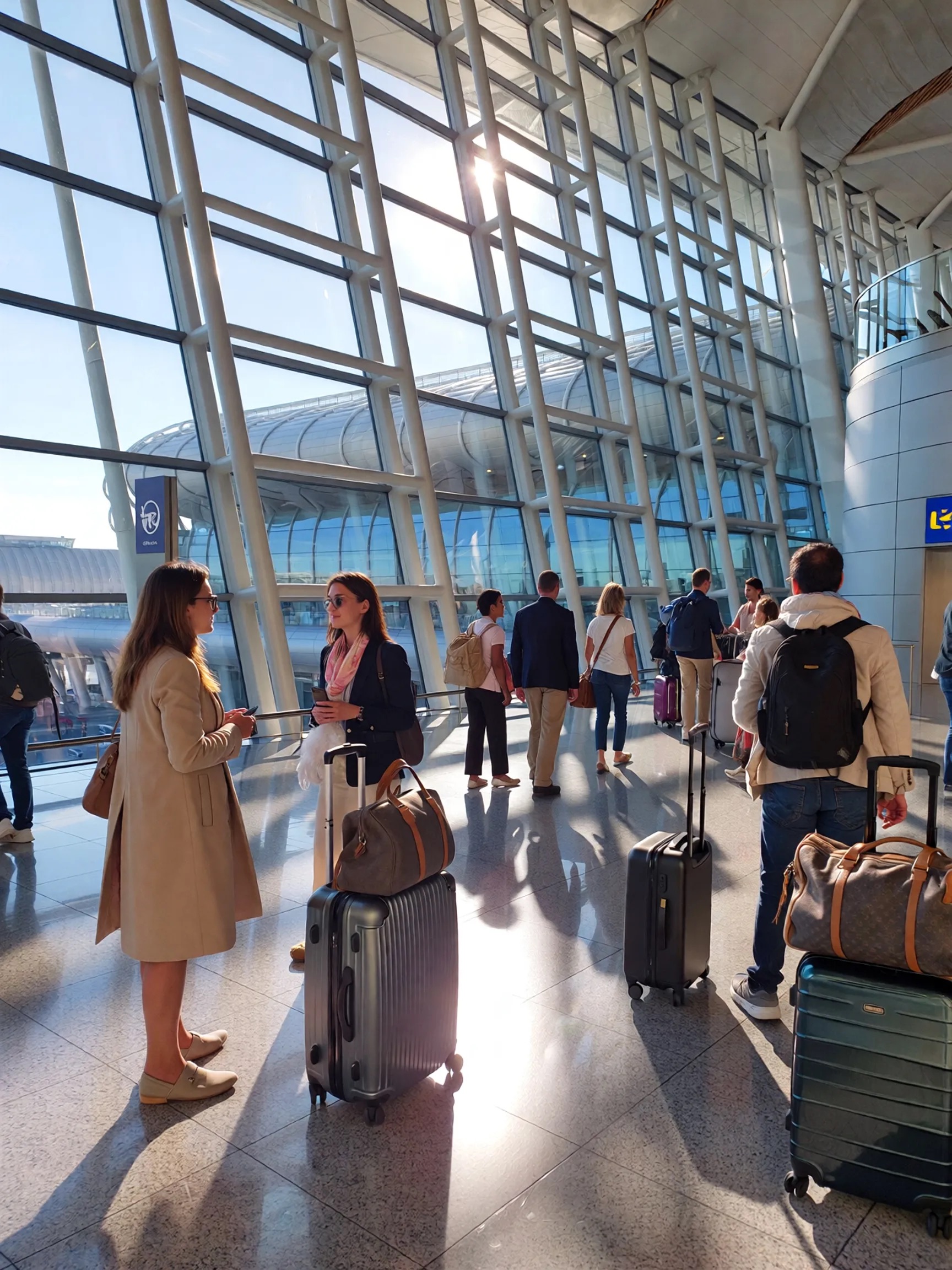 Original scene before suitcase replacement