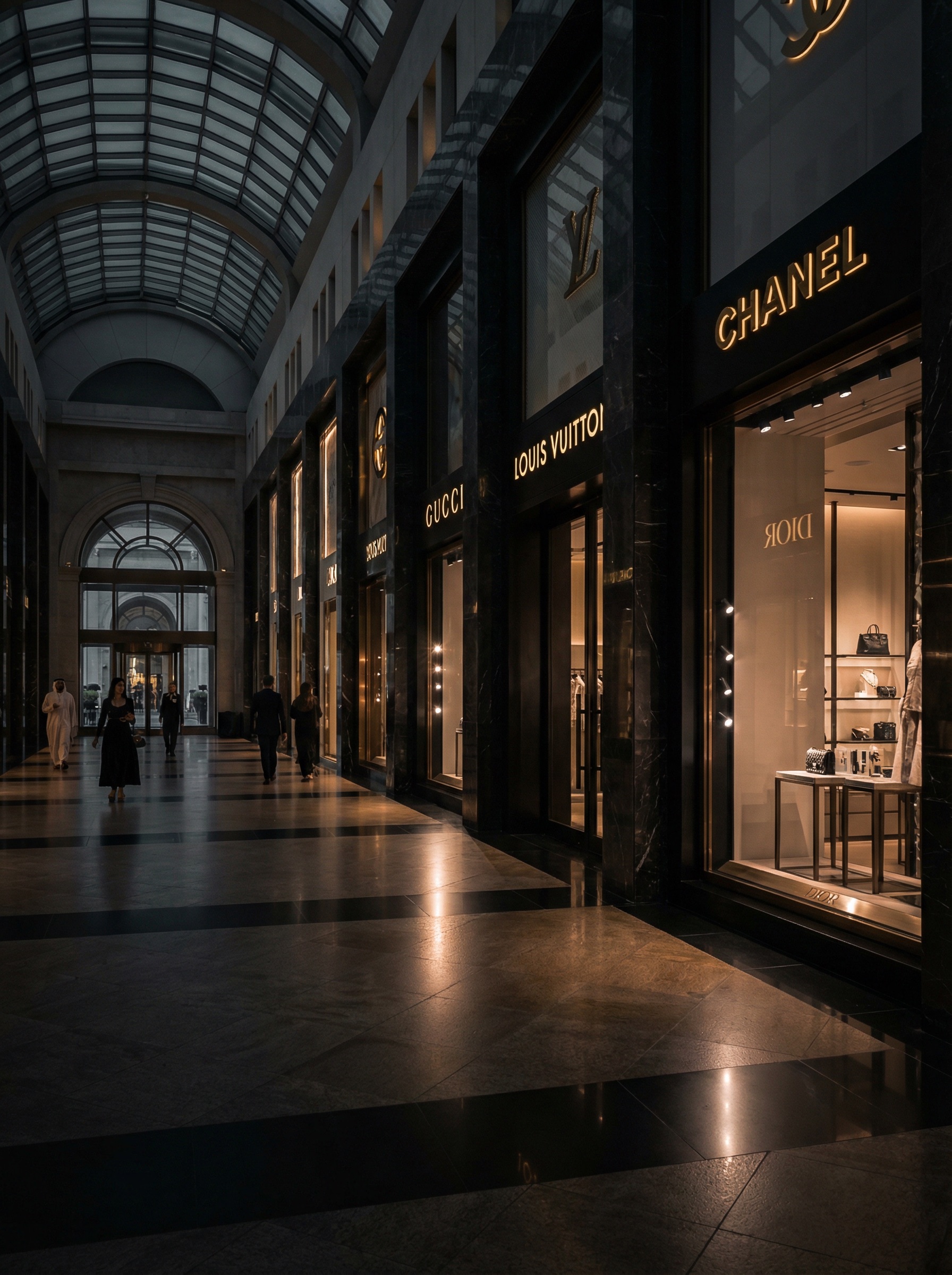 Boutique window before inpainting