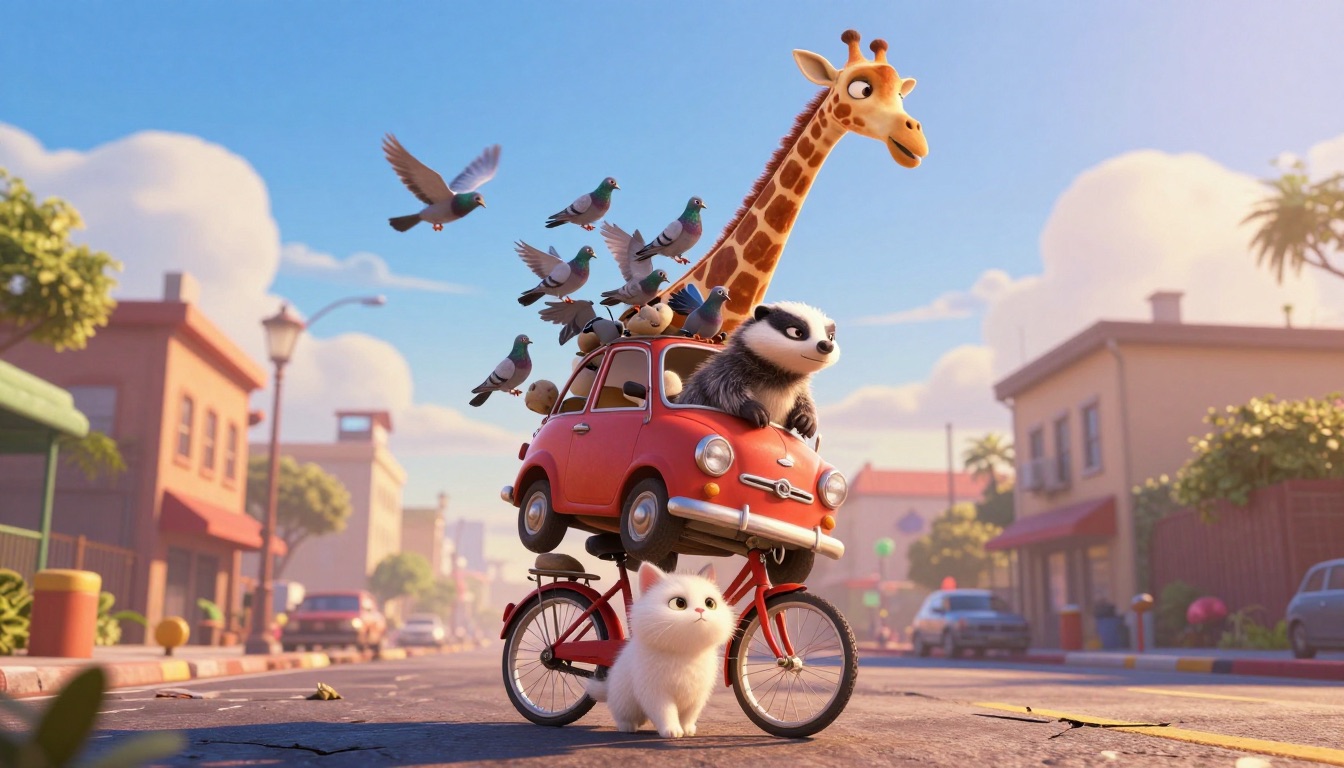 Scene before adding Pixar character